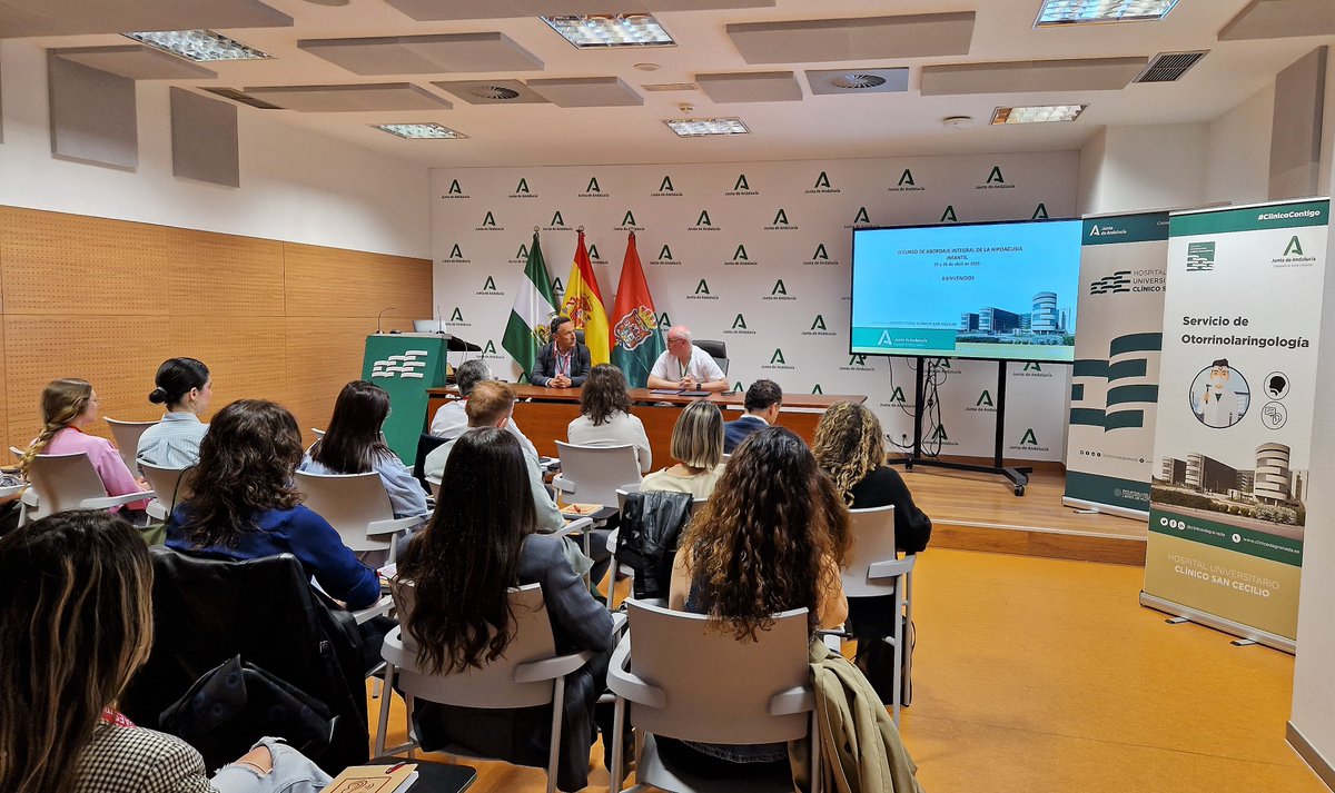 Hospital Universitario Clínico San Cecilio (@clinicogranada) on Twitter photo 🎓 #Formación especializada en hipoacusia infantil
El 🏥 y la Cátedra de Audiología de <a href="/CanalUGR/">Universidad Granada</a> han celebrado el III Curso de Abordaje Integral de la Hipoacusia Infantil.
👉 bit.ly/3YNisjR
#Hipoacusia #Audiología #ImplantesCocleares #ORL #ProfesionalesDelClínico 🎓 #Formación especializada en hipoacusia infantil
El 🏥 y la Cátedra de Audiología de <a href="/CanalUGR/">Universidad Granada</a> han celebrado el III Curso de Abordaje Integral de la Hipoacusia Infantil.
👉 bit.ly/3YNisjR
#Hipoacusia #Audiología #ImplantesCocleares #ORL #ProfesionalesDelClínico