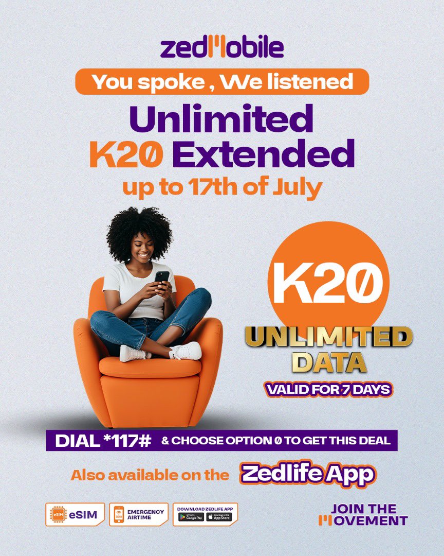 You asked and we listened 🙏🏾
#zedmobile #unlimited