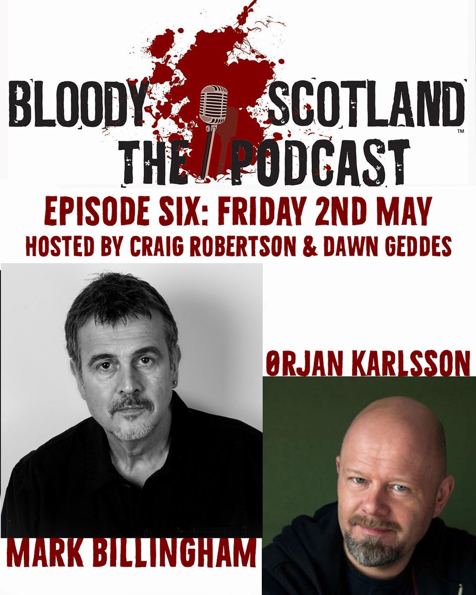 Bloody Scotland (@bloodyscotland) on Twitter photo On this week's podcast, we'll be celebrating 25 years and 25 novels with <a href="/MarkBillingham/">Mark Billingham</a>, his latest is What The Night Brings - out in June, and introducing Norwegian debut <a href="/orjankarlsson/">Ørjan Nordhus Karlsson</a> with Into Thin Air bloodyscotland.podbean.com On this week's podcast, we'll be celebrating 25 years and 25 novels with <a href="/MarkBillingham/">Mark Billingham</a>, his latest is What The Night Brings - out in June, and introducing Norwegian debut <a href="/orjankarlsson/">Ørjan Nordhus Karlsson</a> with Into Thin Air bloodyscotland.podbean.com