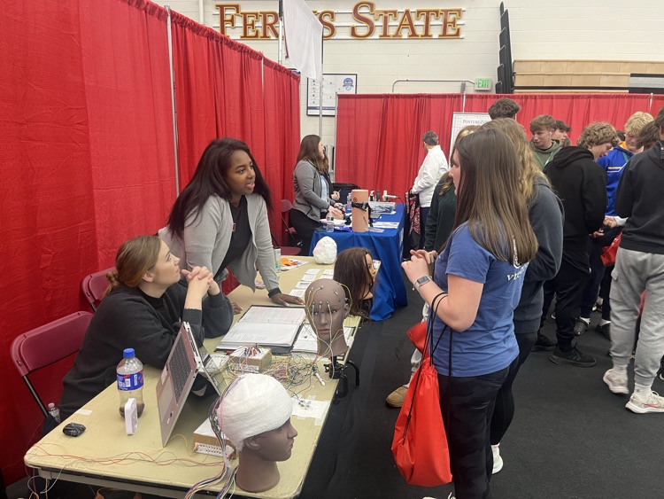 MCC freshman visited fair State University for the MI Career Quest event on Wednesday to explore a variety of careers.