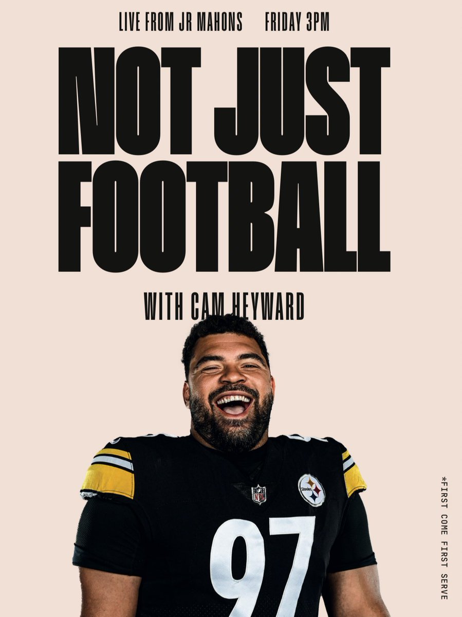 we can't wait tbh

SEE YOU TOMORROW <a href="/CamHeyward/">Cam Heyward</a> 

<a href="/NotJustFootball/">Not Just Football</a>