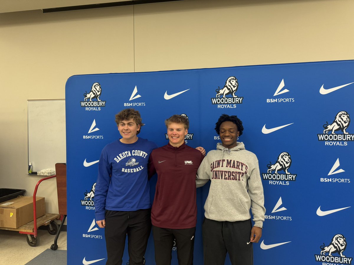 Woodbury HS Royals Baseball (@whsbaseballmn) on Twitter photo Huge congrats to these 3 studs that have committed to college baseball! <a href="/EvanCrandall_25/">Evan Crandall</a> <a href="/alexkirchoff08/">Alex Kirchoff</a> & Josh Griffin. We have 4 more committed that weren’t there & congrats to them too <a href="/gavin_dahl21/">Gavin Dahl</a> <a href="/prokopec2_adam/">Adam Prokopec</a> <a href="/jackgessner4/">Jack Gessner</a> & Kaden Schultz-Kurtti. Great players & kids! Huge congrats to these 3 studs that have committed to college baseball! <a href="/EvanCrandall_25/">Evan Crandall</a> <a href="/alexkirchoff08/">Alex Kirchoff</a> & Josh Griffin. We have 4 more committed that weren’t there & congrats to them too <a href="/gavin_dahl21/">Gavin Dahl</a> <a href="/prokopec2_adam/">Adam Prokopec</a> <a href="/jackgessner4/">Jack Gessner</a> & Kaden Schultz-Kurtti. Great players & kids!