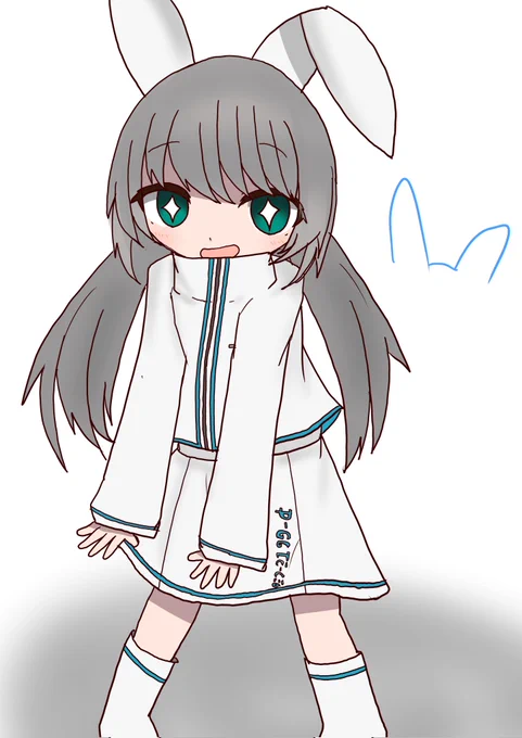 ルシエルさん()の子多摩川ゆきちゃん描きましたー!耳をワシワシしたい………! 