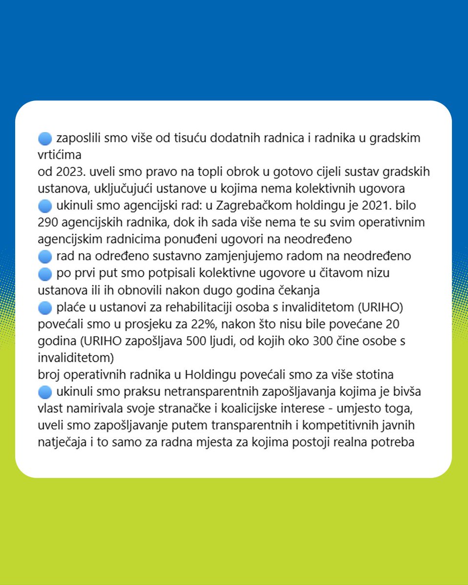 Sretan vam 1. maj, Međunarodni praznik rada!

U Gradu Zagrebu kontinuirano unaprjeđujemo radnička prava. Evo što smo, među ostalim, napravili u ovom mandatu 👇
