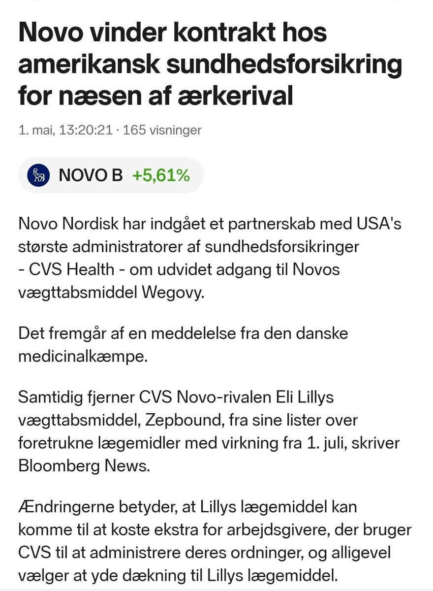 Godt nytt for Novo Nordisk, litt kjedelige for Eli Lily.