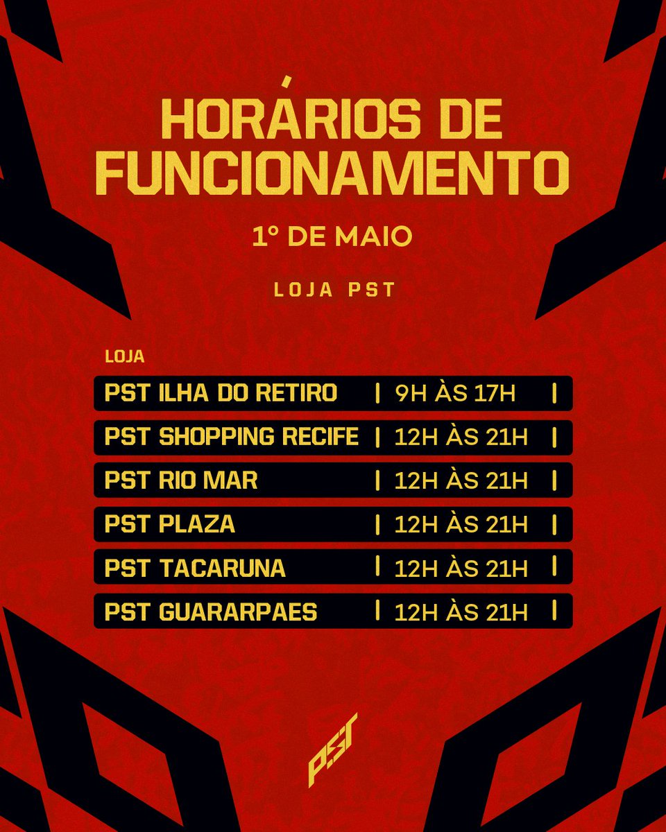 Dia do trabalhador - Atenção para os horários de funcionamento das nossas unidades hoje.