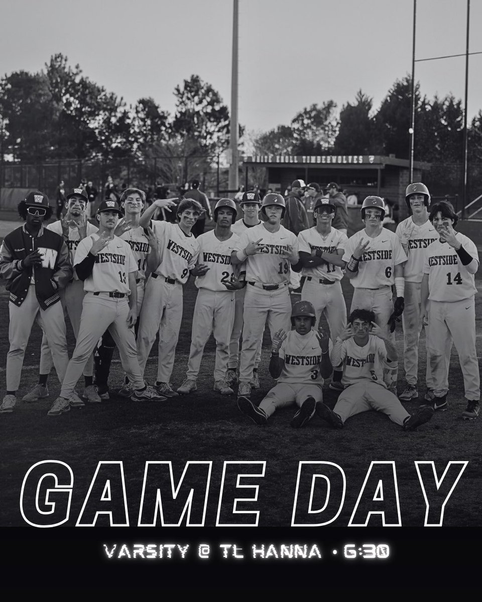 ⚾️ Westside Rams Baseball ⚾️ (@westsidebsb) on Twitter photo VARSITY GAMEDAY!!
The Varsity will travel to <a href="/TLHannaBaseball/">T. L. Hanna Baseball</a> tonight for the Regular Season Finale!!
First pitch is scheduled for 6:30PM!!
<a href="/WestsideBSB/">⚾️ Westside Rams Baseball ⚾️</a> <a href="/WHSAthleticsSC/">Westside High Athletics</a>
#WEnotME #ThatsWESTSIDE #MUDITA VARSITY GAMEDAY!!
The Varsity will travel to <a href="/TLHannaBaseball/">T. L. Hanna Baseball</a> tonight for the Regular Season Finale!!
First pitch is scheduled for 6:30PM!!
<a href="/WestsideBSB/">⚾️ Westside Rams Baseball ⚾️</a> <a href="/WHSAthleticsSC/">Westside High Athletics</a>
#WEnotME #ThatsWESTSIDE #MUDITA