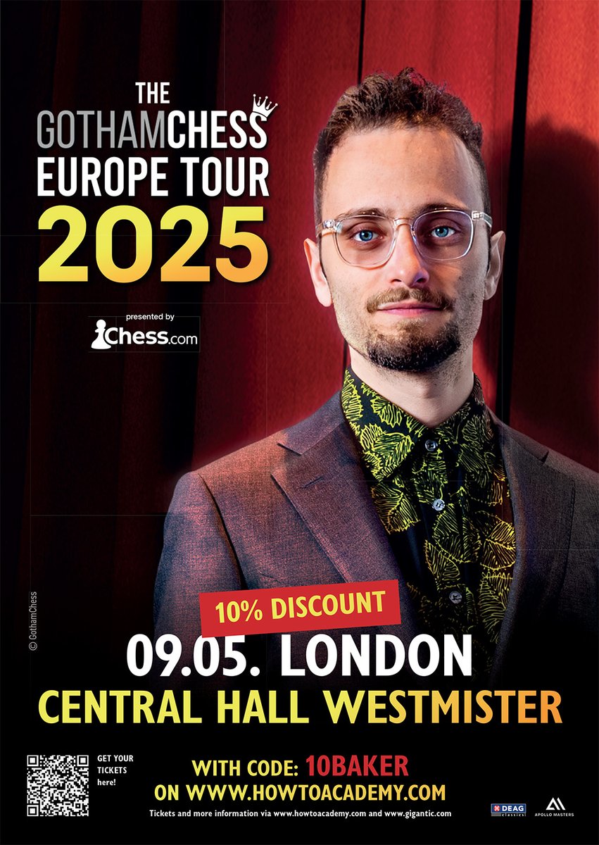 ChessAndBridge's tweet photo. Levy Rozman AKA @GothamChess visits London! Get your tickets here with 10% discount code: https://t.co/5twXKpU16c #londonchess @howtoacademy #chessmaster #chessmasters #chesspunks #Chess https://t.co/ggdi8FLBXu