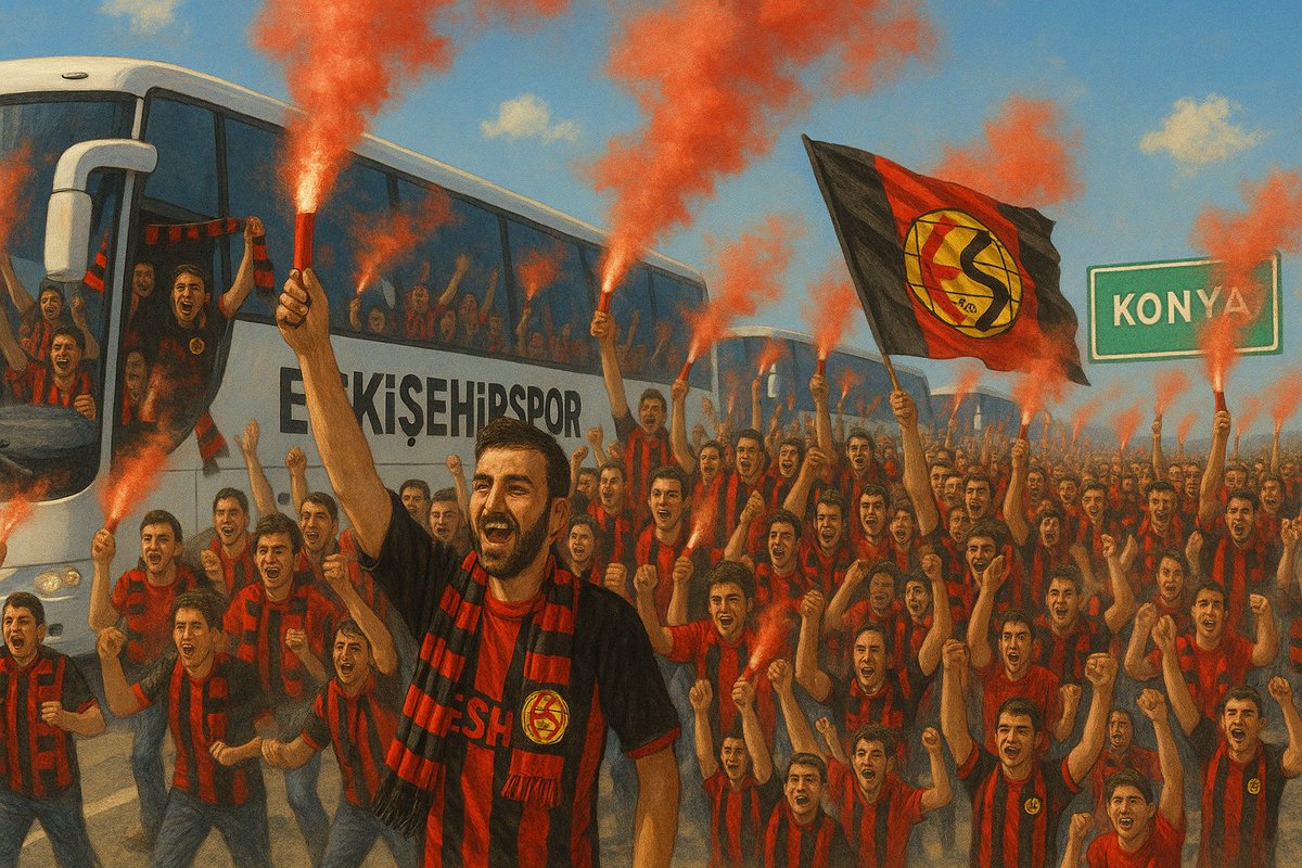 Göç etmek için doğdular!
#MezitliMaçıKonyaya
#DeplasmanHaktırEngellenemez 
#SampiyonlukYolundaDeplasmanaDokunma