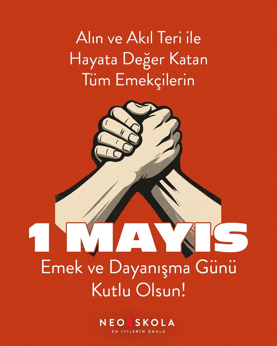 1 Mayıs Emek ve Dayanışma Günü kutlu olsun!