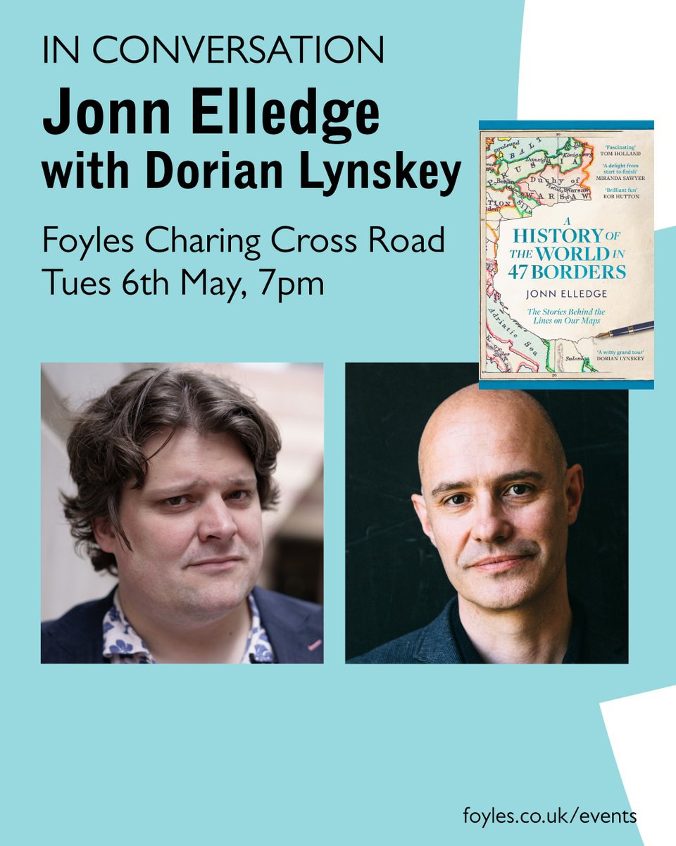 Headline Books (@headlinepg) on Twitter photo Join <a href="/JonnElledge/">jonn elledge is mainly on bluesky</a> in conversation with <a href="/Dorianlynskey/">Dorian Lynskey</a>, chatting all about the brilliant and bestselling #AHistoryOfTheWorldIn47Borders - get your tickets now!
foyles.co.uk/events/jonn-el… Join <a href="/JonnElledge/">jonn elledge is mainly on bluesky</a> in conversation with <a href="/Dorianlynskey/">Dorian Lynskey</a>, chatting all about the brilliant and bestselling #AHistoryOfTheWorldIn47Borders - get your tickets now!
foyles.co.uk/events/jonn-el…