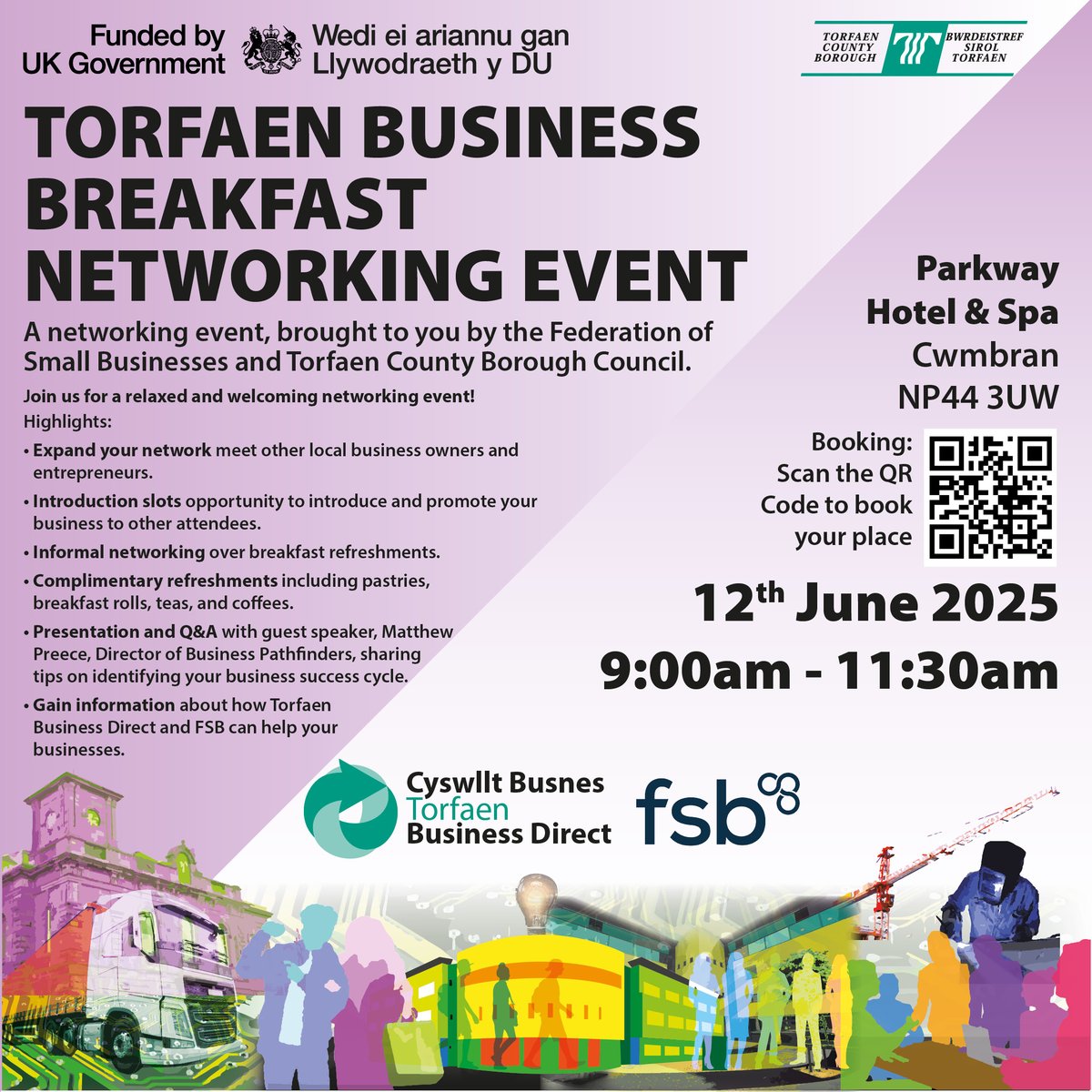 Torfaen Business Direct (@torfaenbiz) on Twitter photo Brought to you by <a href="/FSB_Wales/">Wales FSB Cymru</a> & <a href="/torfaencouncil/">Torfaen Council 🏴🇺🇦</a>
📅 12th June
🕘9:00 - 11:30am
📍Parkway Hotel & Spa, Cwmbran
😃Join us for a relaxed & welcoming networking event!
⭐️Meet other local business owners & entrepreneurs
⭐️Promote your business
Book here 👇events.fsb.org.uk/en/8d2bI2X7/g/… Brought to you by <a href="/FSB_Wales/">Wales FSB Cymru</a> & <a href="/torfaencouncil/">Torfaen Council 🏴🇺🇦</a>
📅 12th June
🕘9:00 - 11:30am
📍Parkway Hotel & Spa, Cwmbran
😃Join us for a relaxed & welcoming networking event!
⭐️Meet other local business owners & entrepreneurs
⭐️Promote your business
Book here 👇events.fsb.org.uk/en/8d2bI2X7/g/…
