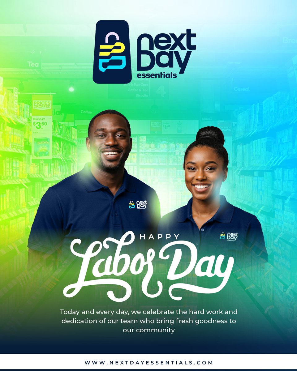 ndessentialsng's tweet photo. Happy Workers' Day to our dedicated team and customers!

Today, we celebrate your hard work, commitment, and passion that drive our organization forward. 

Thank you for your tireless efforts, and here's to many more successes together! https://t.co/WjBRYvZwbb