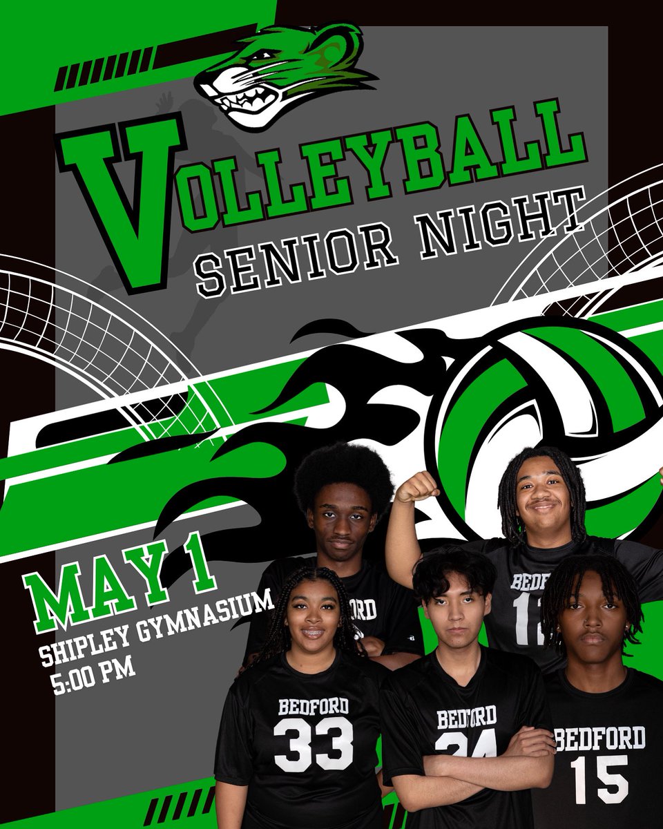The B.H.S. coed volleyball team will return to the court tonight (5/1/25) for a match with Lake Ridge Academy. Game time is 5:00 pm, but just beforehand, we will hold a small ceremony to honor our seniors. It’s SENIOR NIGHT folks!!!! #riseofthebearcats