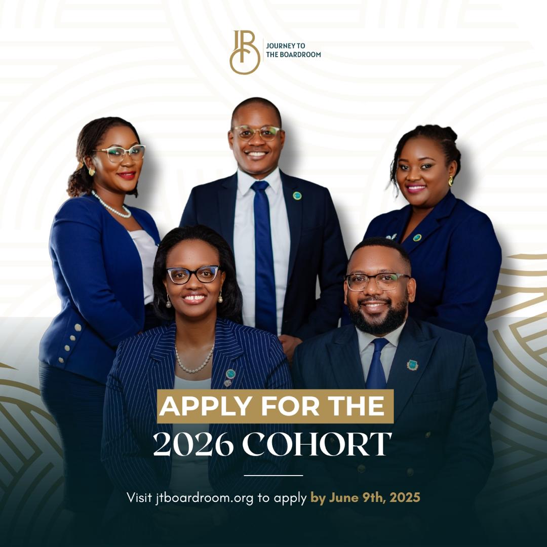 Journey To The Boardroom (@jtboardroom) on Twitter photo Applications for <a href="/JTBoardroom/">Journey To The Boardroom</a> Cohort 3 are now open!
This prestigious programme is designed to empower aspiring board leaders with the skills, knowledge, and network to succeed in corporate governance.
Apply here: bit.ly/3GJGVA0
Deadline: 9th June 2025.
#ApplyNow Applications for <a href="/JTBoardroom/">Journey To The Boardroom</a> Cohort 3 are now open!
This prestigious programme is designed to empower aspiring board leaders with the skills, knowledge, and network to succeed in corporate governance.
Apply here: bit.ly/3GJGVA0
Deadline: 9th June 2025.
#ApplyNow