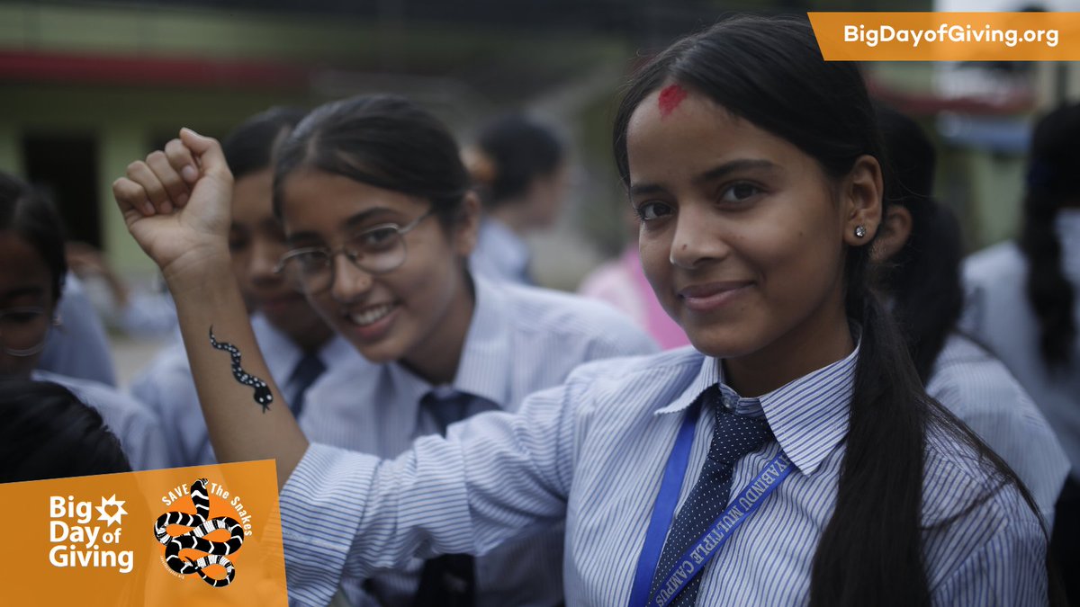 Today's the day: It's BIG day of Giving! 🐍❤️🐍

Double your impact for snake conservation, as your gifts will be matched! Help us protect these vital reptiles and their habitats. Donate now and make a difference! 
savethesnakes.org/bigday

#WildlifeConservation #BigDayOfGiving