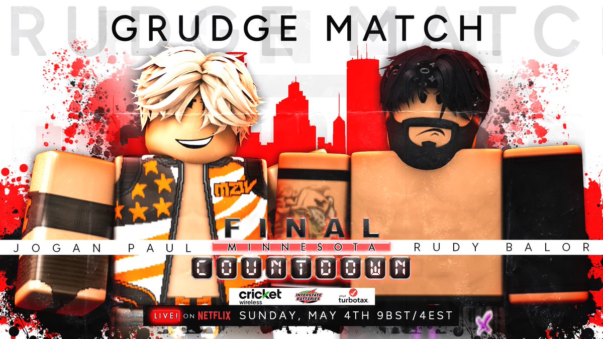//-[FINAL COUNTDOWN 4/5/25]-\\
Jogan Paul v Rudy Balor!

This heated rivalry comes to a conclusion this Sunday as the 2 go head to head inside Hell In A Cell!

Will Balor embrace the inner demon within the cell?

Will Paul pull off another upset?
Find out this Sunday!
#ForTheFans
