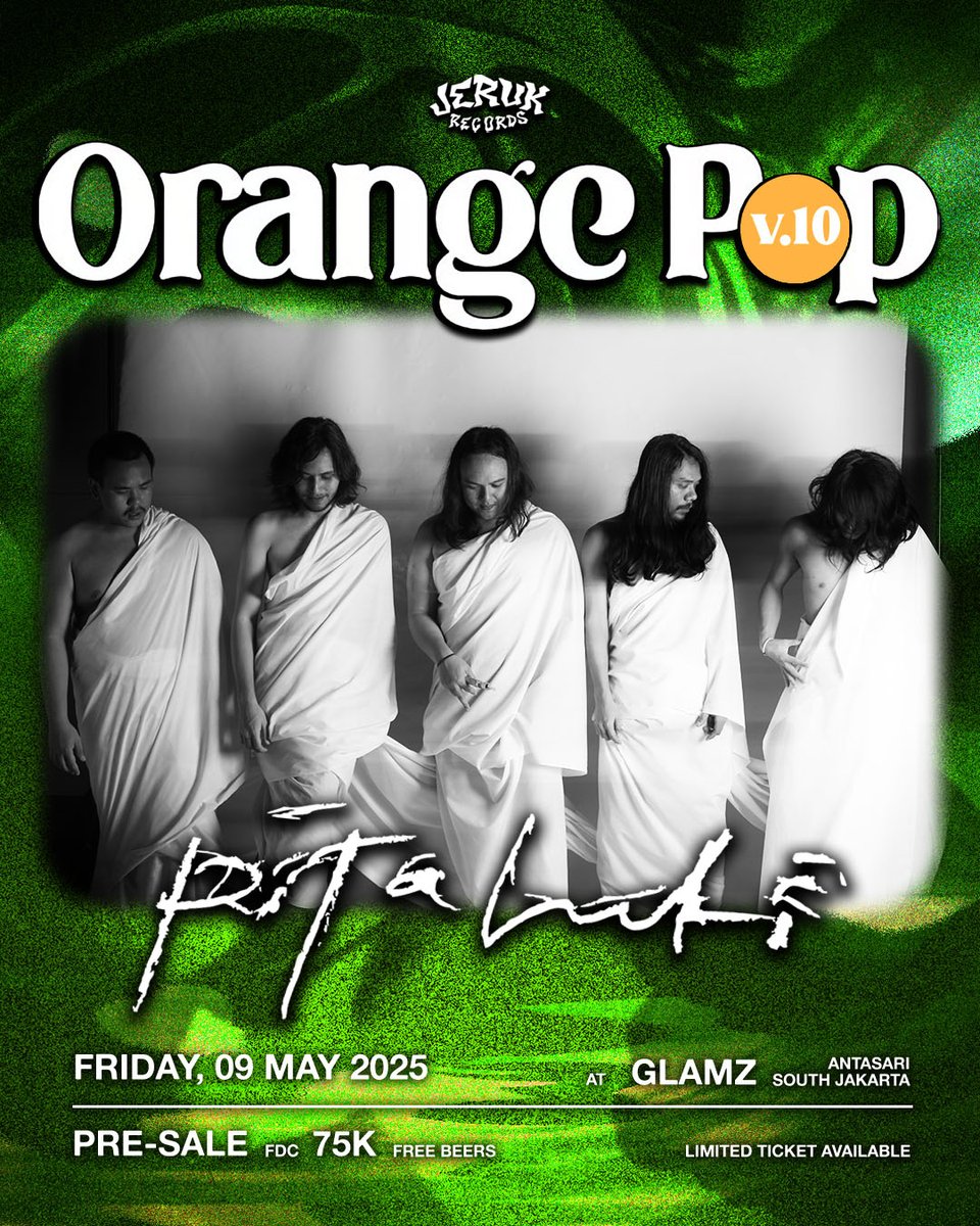 We will back having fun again at ORANGE POP VOL.10!🧡🧡🧡

Sixth Line-up will be @pitahati (Malaysia) "Algoritma 432 Ke Jakarta Tour" 💥
We're really excited to announce that they'll be part of our line-up at ORANGE POP VOL.10 Friday, May 9th. 
#Pitahati
#OrangePopVol10