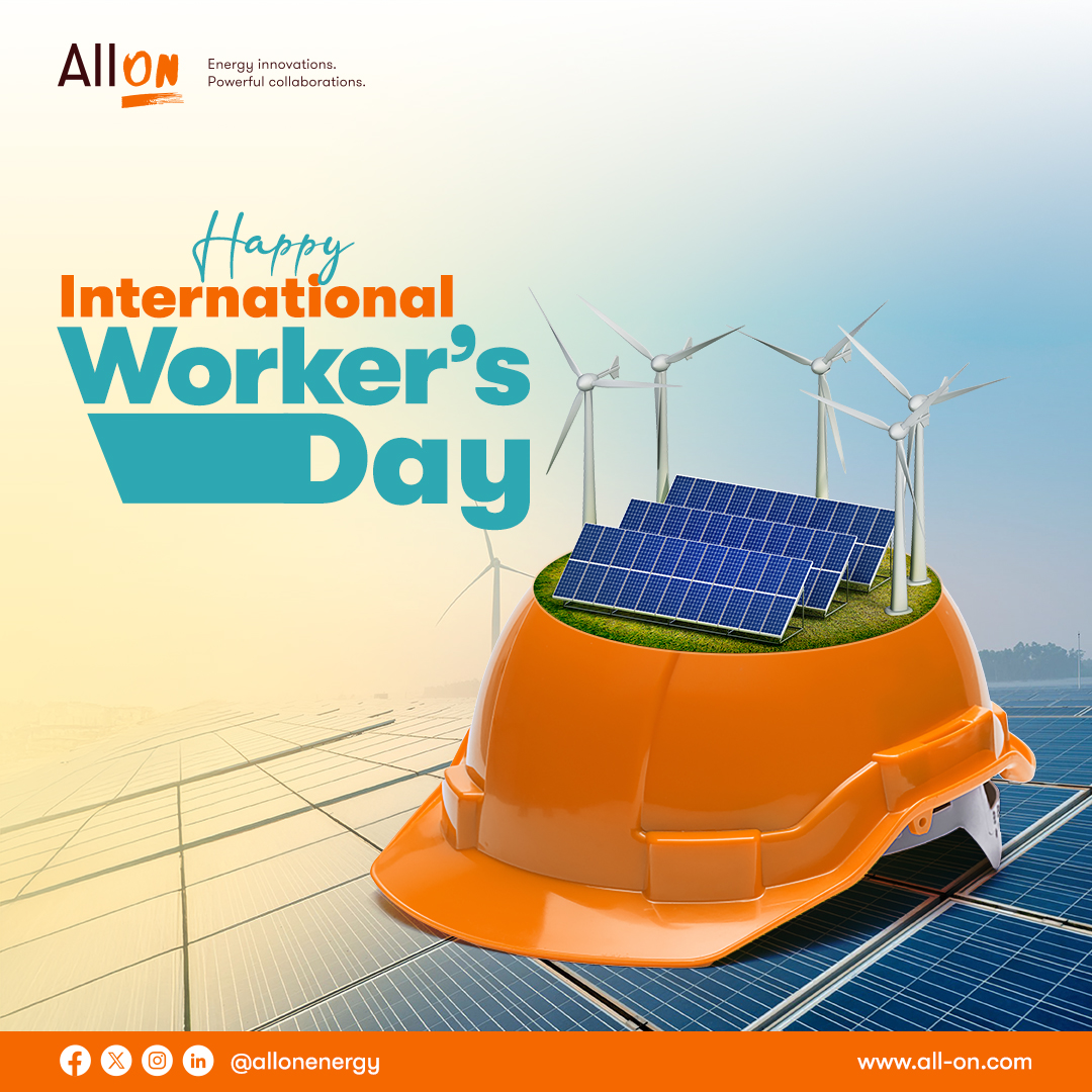 Today, we celebrate the workers powering Nigeria’s clean energy future — from solar installers to local innovators.

Your impact drives inclusion, sustainability &amp; progress.

Happy #WorkersDay from all of us at All On.
#EnergyAccess #CleanEnergy