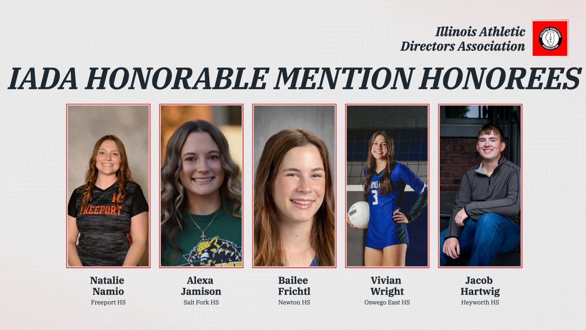 Congratulations to this year’s IADA Honorable Mention All-State Award winners!