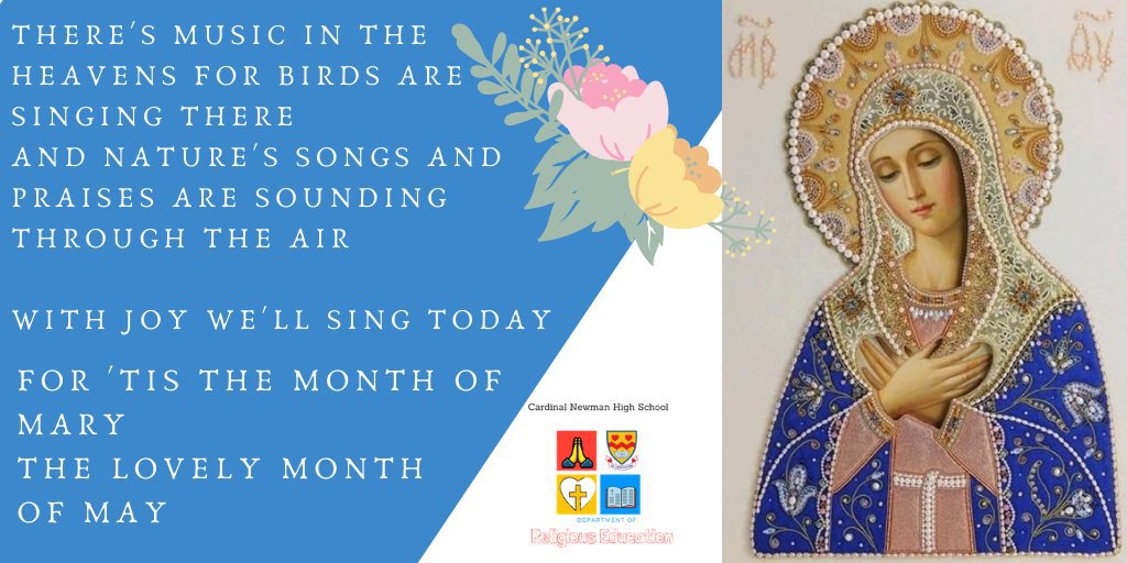 For it is the month of Mary, the lovely month of May 🌸