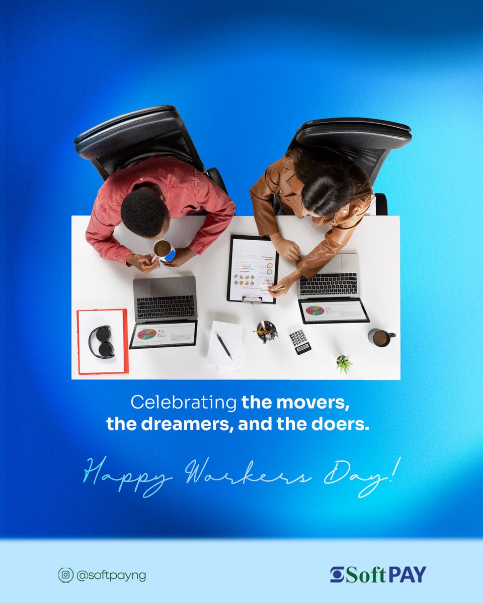 To the ones turning ambition into action — your hustle inspires us daily.
SoftPay celebrates the movers and doers shaping the future, one bold step at a time.

Happy Workers’ Day!

#workersday #may1st #softpay