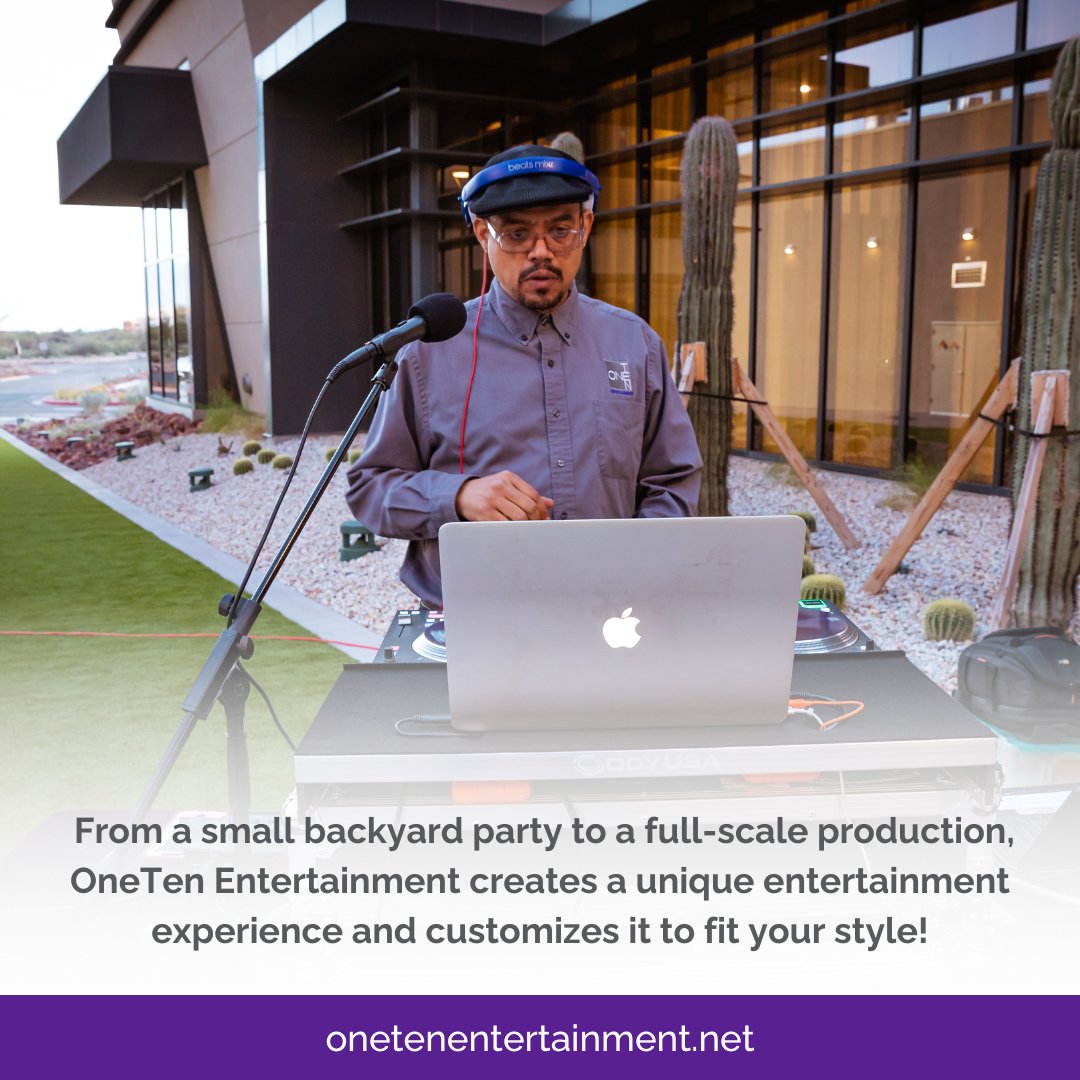OneTenEnt's tweet image. 🎉 Create the Event Everyone Talks About! 💡🎤
With OneTen Entertainment, you get more than music—you get an unforgettable experience with custom lighting, MCs, and non-stop fun. 🎶💃

📲 Book today at OneTenEntertainment.net

#OneTenEntertainment #EventExperts #GameShowFun #DJ