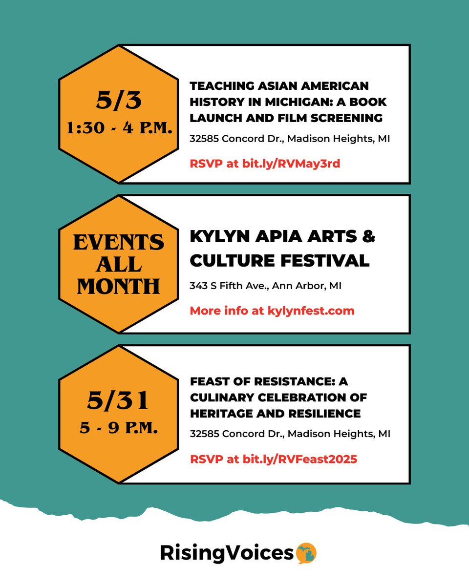 For #AAPIHeritageMonth, we'll be sharing pieces of AAPI history, resistance through food leading up to our annual Feast of Resistance on May 31, what AAPI heritage means to our community and a whole lot more.

Stay tuned all month long to our website and social media channels!