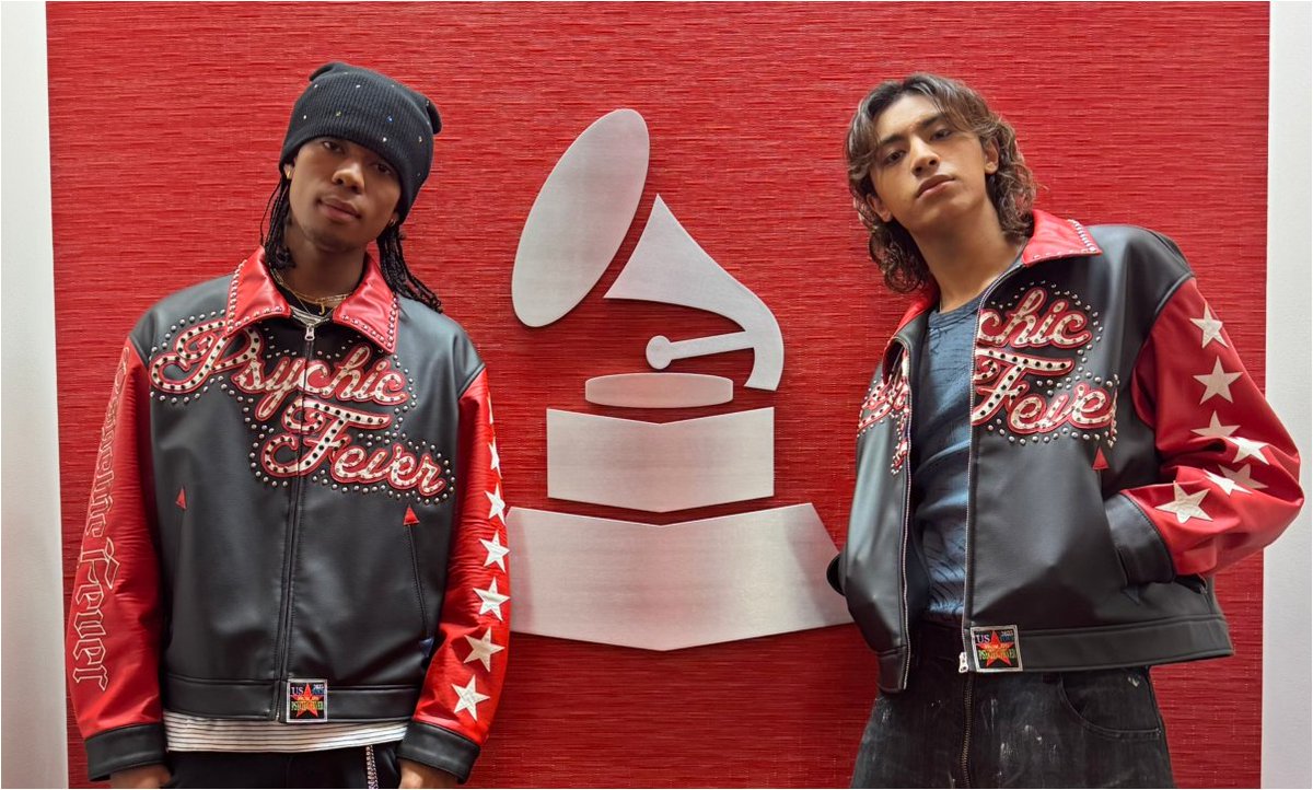 entameclipnews's tweet photo. 【PSYCHIC FEVER JIMMY&amp;WEESA】グラミー賞主催アメリカ・レコーディング・アカデミーのインタビュー動画コンテンツ“It Goes To 11”に出演！

🖇記事と写真はこちら🍀
　https://t.co/SIW6VqUr94

#PSYCHICFEVER #JIMMY #WEESA #ニュース https://t.co/UELD91K4yH