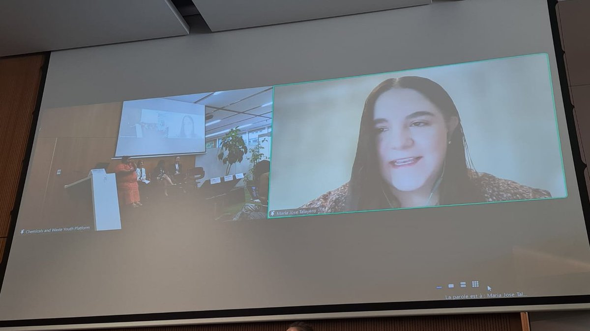 GENetwork's tweet photo. @brsmeas @UNMGCY "Children are central but are still overlooked in the policy realm."

Maria Jose Talayero Schettino of @chemwasteyouth highlights how vulnerable children and youth are most affected that remain least protected, highlighting need need to tackle this environmental justice issue. https://t.co/I0ViPDGgtv
