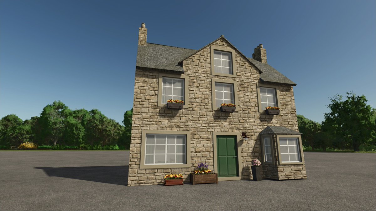 Mein britisches Farmhaus nimmt allmählich Gestalt an. Es ist jetzt endlich ingame angekommen. Jetzt noch testen, und dann lade ich es beim Modhub hoch.