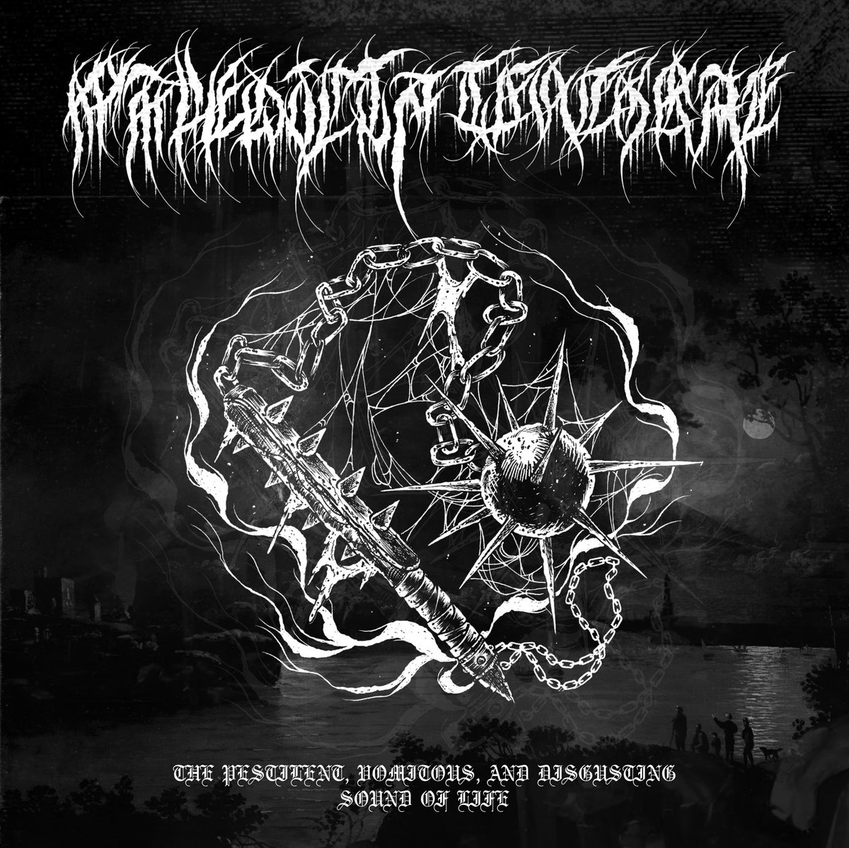 Por si fuese poco, Maledicta tenebrae viene con la banda sonora digital. Cinco bandas ponen el sonido para el podrido mundo a través de black metal, dark folk ritual, dungeon synth y dark synth en un viaje oscuro.