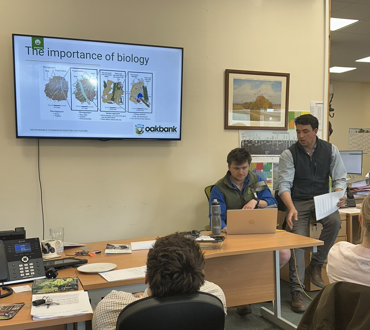 Oakbank Game (@oakbankgame) on Twitter photo Office “Lunch and Learn” session with Harry and Rory (Bodge!).
Telling us about their learning from the ACRES Eco-Ag conference with <a href="/AdvancingEcoAg/">AEA</a> <a href="/UnderstandingAg/">Understanding Ag</a> <a href="/whiteoakpasture/">White Oak Pastures</a>
<a href="/realJohnKempf/">John Kempf</a>
Fantastic event, huge learning, inspirational and some great new friends! Office “Lunch and Learn” session with Harry and Rory (Bodge!).
Telling us about their learning from the ACRES Eco-Ag conference with <a href="/AdvancingEcoAg/">AEA</a> <a href="/UnderstandingAg/">Understanding Ag</a> <a href="/whiteoakpasture/">White Oak Pastures</a>
<a href="/realJohnKempf/">John Kempf</a>
Fantastic event, huge learning, inspirational and some great new friends!