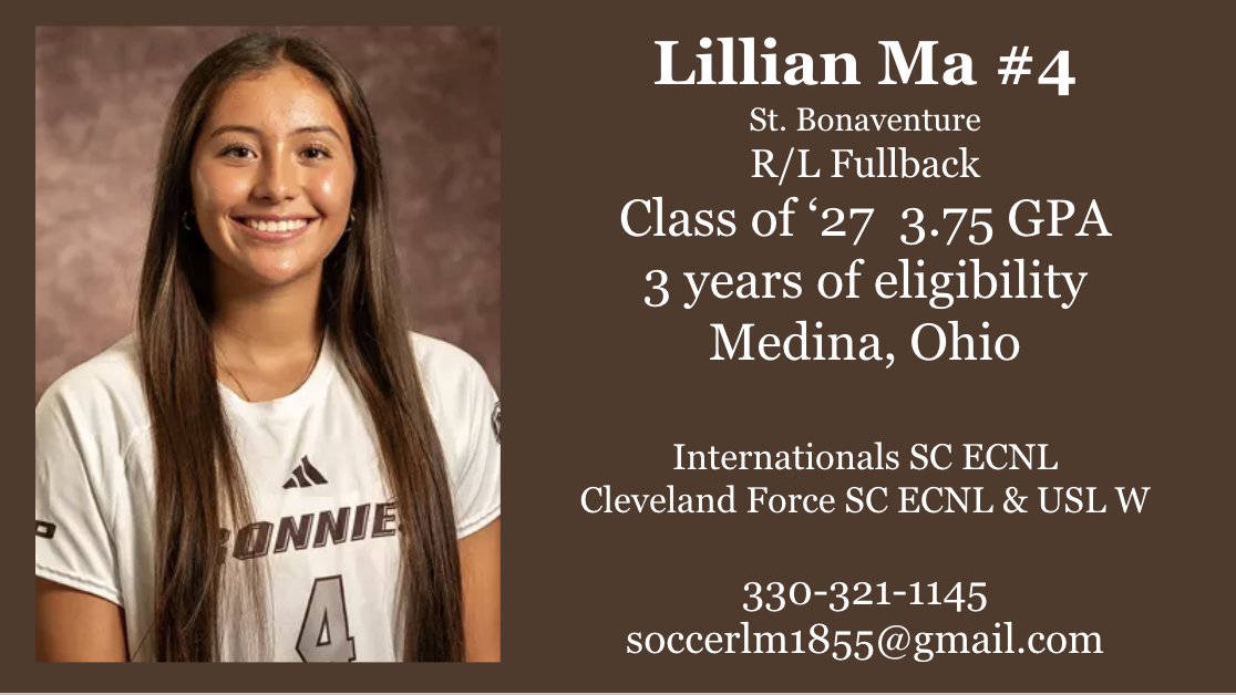 Looking forward to new opportunities! 
Phone: 330-321-1145
Email: soccerlm1855@gmail.com
<a href="/ImYouthSoccer/">ECNL/GA/Recruiting/College Soccer</a> <a href="/ImCollegeSoccer/">College Soccer Truth ™</a> <a href="/TopDrawerSoccer/">TopDrawerSoccer</a>  #TransferPortal #NCAA