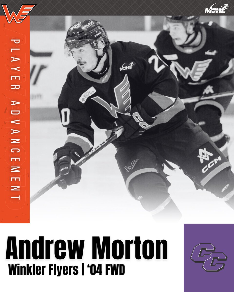 MJHL (@mjhlhockey) on Twitter photo #PlayerAdvancement | Congratulations to <a href="/winklerflyers/">Winkler Flyers</a> FWD Andrew Morton (‘04) who has committed to play <a href="/NCAAIceHockey/">NCAA Ice Hockey</a> at <a href="/Curry_MHockey/">Curry College Men's Hockey</a>. 📸 <a href="/Swatter37/">Ryan Sawatzky</a>
#MJHLHockey #PlayHereGoAnywhere #PlayerAdvancement | Congratulations to <a href="/winklerflyers/">Winkler Flyers</a> FWD Andrew Morton (‘04) who has committed to play <a href="/NCAAIceHockey/">NCAA Ice Hockey</a> at <a href="/Curry_MHockey/">Curry College Men's Hockey</a>. 📸 <a href="/Swatter37/">Ryan Sawatzky</a>
#MJHLHockey #PlayHereGoAnywhere