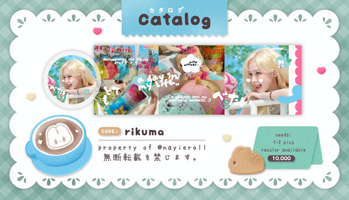 nayieroll's tweet image. ♡ ׁ ₊ help rt? thank you! 💢

aloo teman —timun ⑅ 🍎⭐️ 𓂃 𓈒 kenalin anak baru aku yang siap di ospek, ini dia “Rikuma!” 🌱 jika ada kesamaan dengan BA lain, kasih tau aku ya! ⓘ 𓈃 🍀🖌️ ﹫anyway, this layout UFS yup! 𓂅 ☆ check ALT first! 🥕👧🏻  𓂋  ࣪ 

#zonauang #zonaba