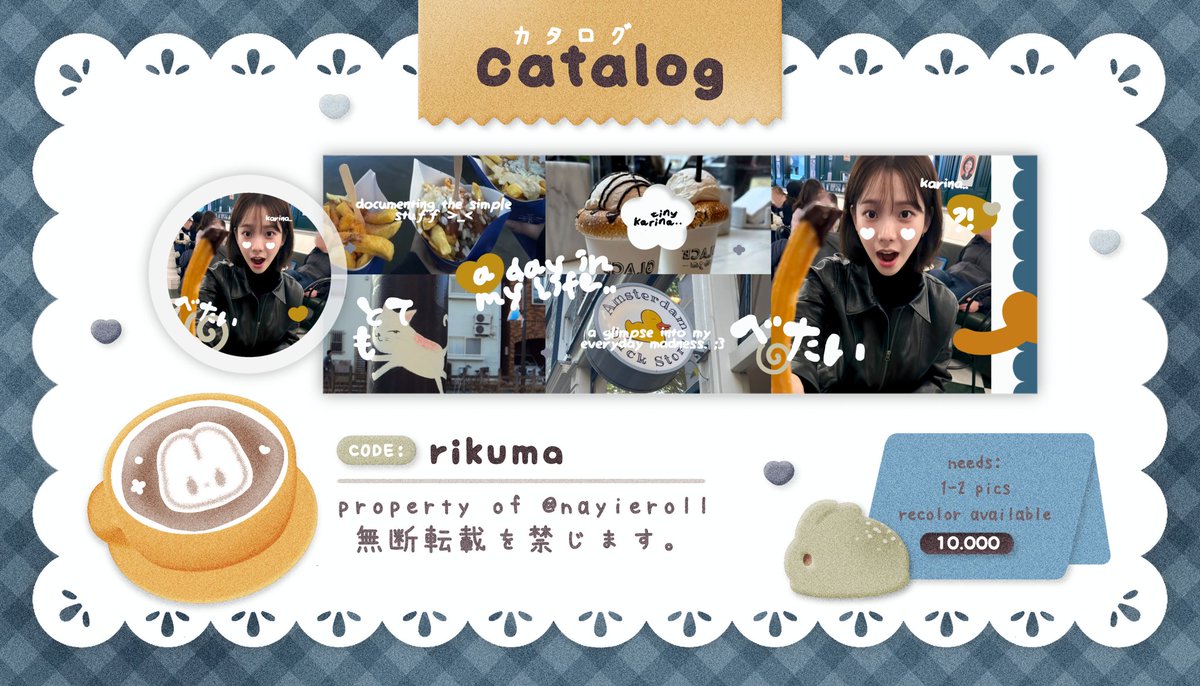 nayieroll's tweet image. ♡ ׁ ₊ help rt? thank you! 💢

aloo teman —timun ⑅ 🍎⭐️ 𓂃 𓈒 kenalin anak baru aku yang siap di ospek, ini dia “Rikuma!” 🌱 jika ada kesamaan dengan BA lain, kasih tau aku ya! ⓘ 𓈃 🍀🖌️ ﹫anyway, this layout UFS yup! 𓂅 ☆ check ALT first! 🥕👧🏻  𓂋  ࣪ 

#zonauang #zonaba