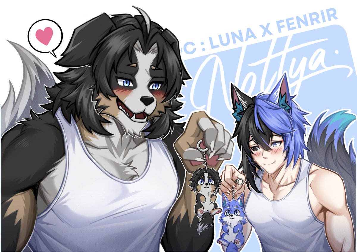 Fenrir291002's tweet image. Mini Luna &amp;amp; Fenrir 🤏