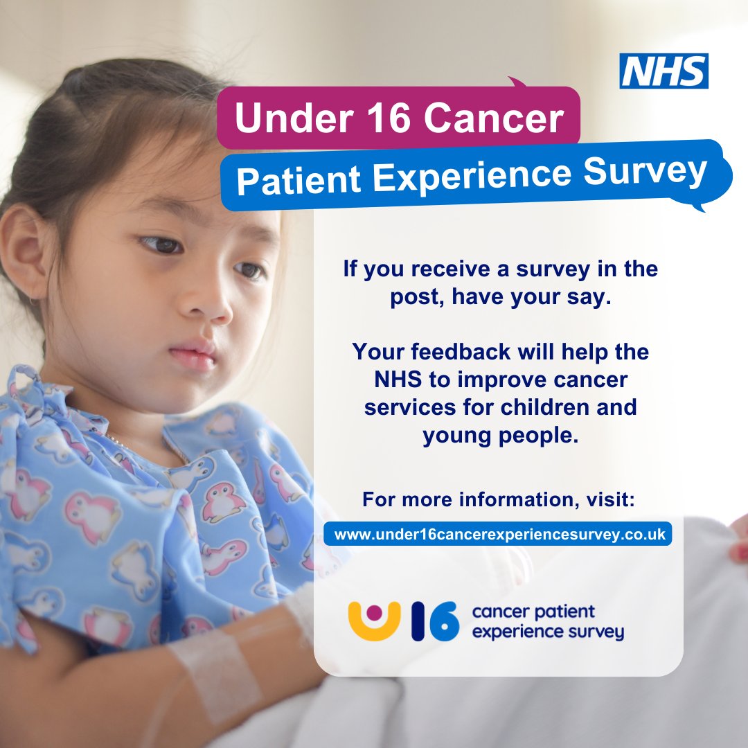 Reminder! If you are eligible, the U16 CPES team will have contacted you to complete the survey. Your experience matters, have your say!