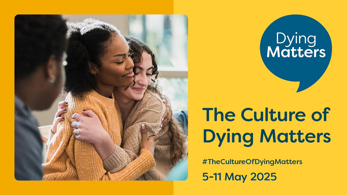 Independent Celebrants are in a unique position to share details of the support available, with a whole range of information on the Hospice UK website.

Visit: hospiceuk.org/our-campaigns/… for details.

#DyingMatters #HospiceUK #DyingMattersAwarenessWeek2025 #DyingMattersAwarenessWeek