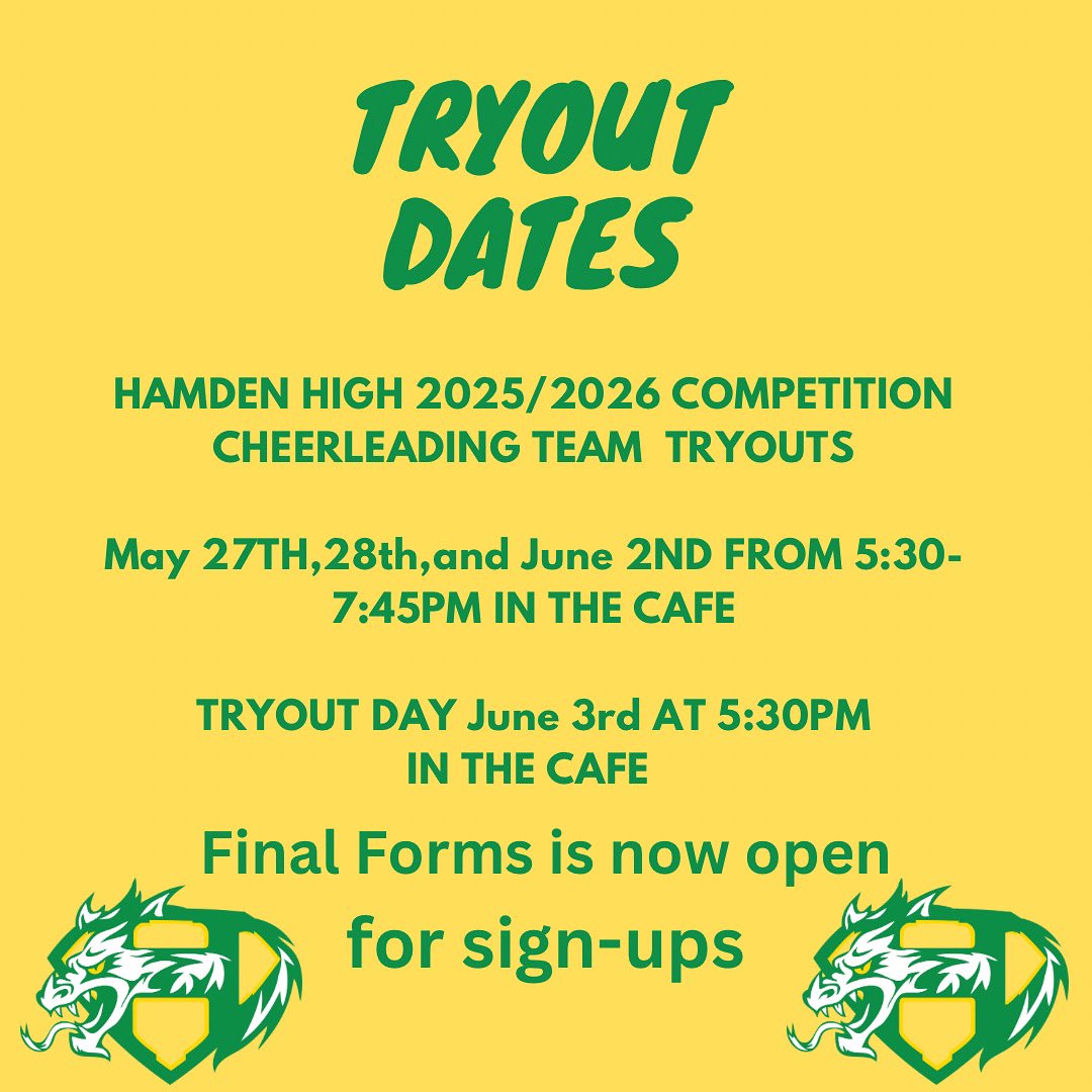 Hamden High Dragons Cheer tweet media