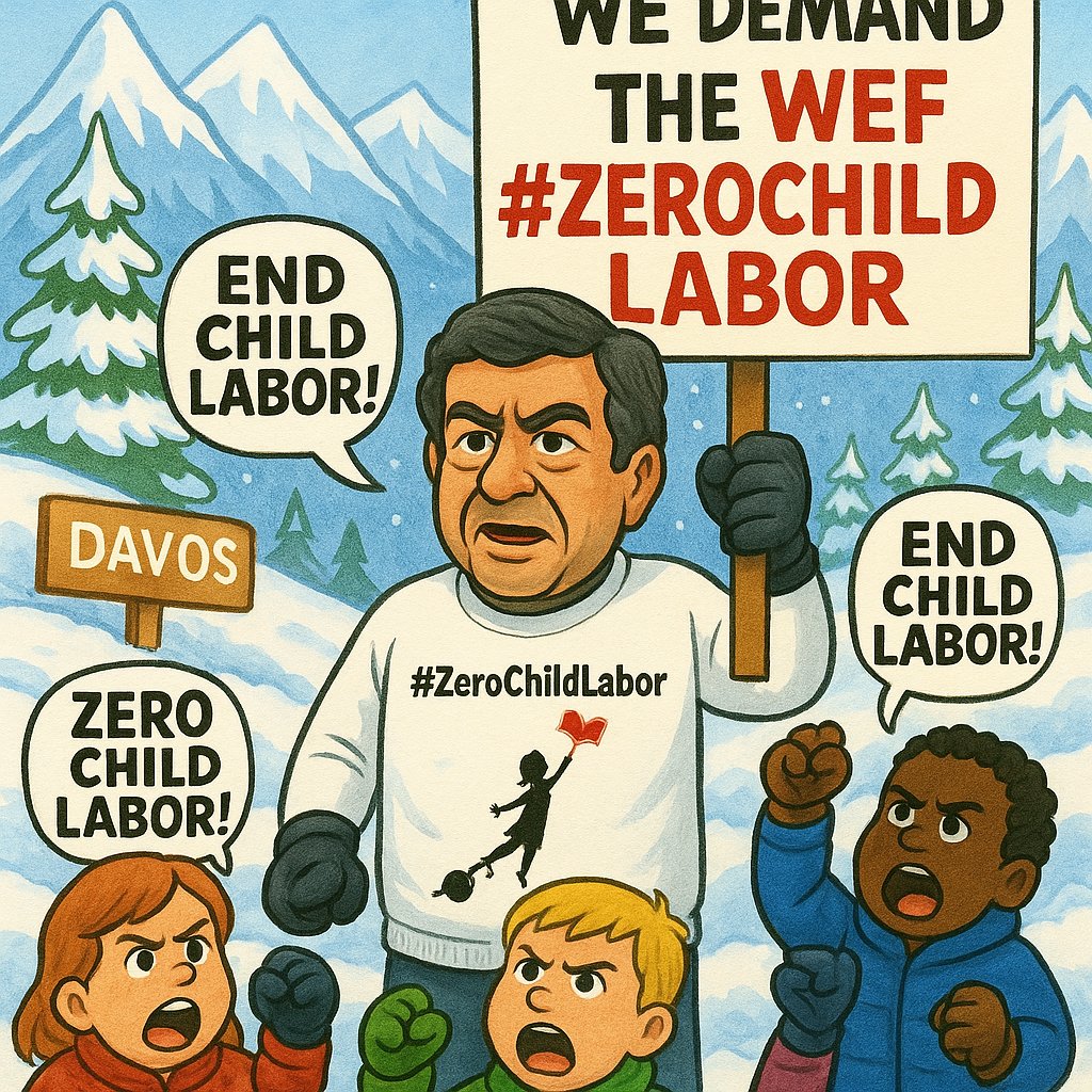 #MayDay The press can't continue to overlook the tens of millions of children that work to reduce costs and increase profits of corporations. All of us must defend the right of all girls and boys to education and demand all governments, the #WEF &amp; all corporations #ZeroChildLabor