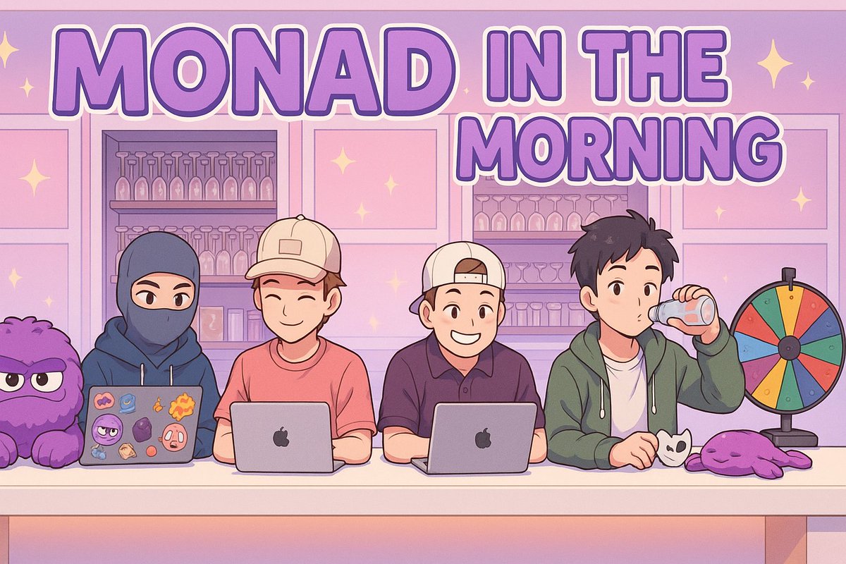 pipeline_xyz's tweet photo. Monad in the Morning  

LIVE at 10:30 AM EST

Special guests @0x_eunice @sophiekornchip https://t.co/Bz9zL2n5Ec
