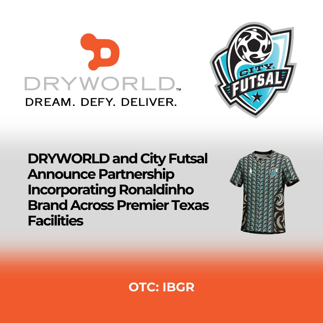 $IBGR DRYWORLD and City Futsal Announce Partnership Incorporating Ronaldinho Brand Across Premier Texas Facilities tinyurl.com/ibgrmay01 #PRISMMediaWire