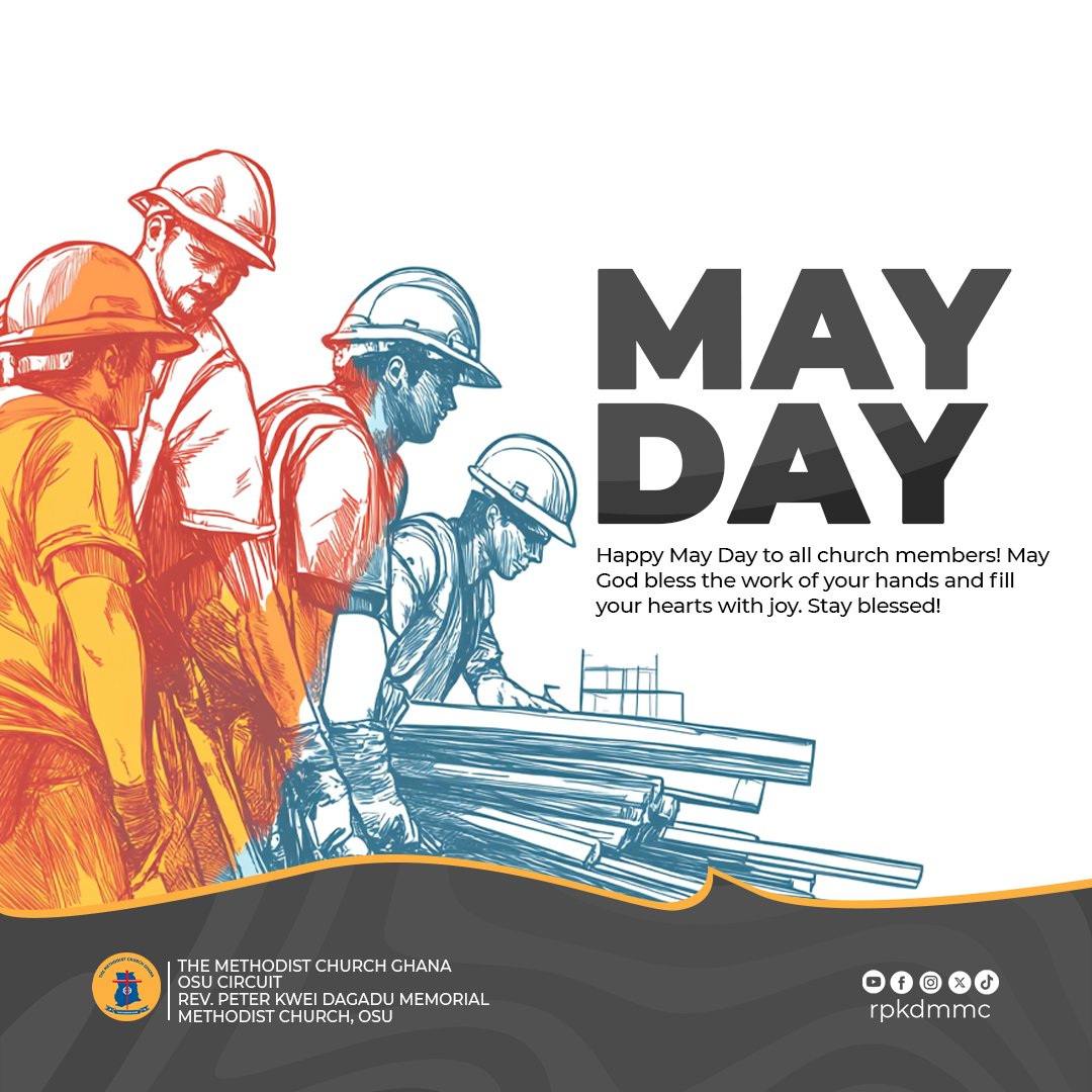 rpkdmmc's tweet photo. Happy May Day to all our beloved church members!  As we celebrate the dignity of labor today💪🏽, may God continue to bless the work of your hands, grant you strength, and fill your hearts with joy. Keep shining His light in all that you do. Stay strong and faithful!🙏🏽🔥

#rpkdmmc https://t.co/WhcSjTq1vp