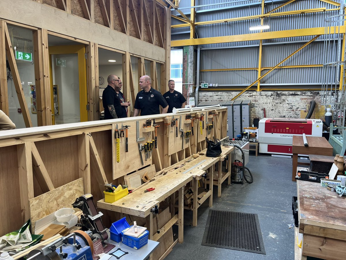 Great <a href="/firefighters999/">Fire Fighters Charity</a> Living Well event today at Greenock FS, thanks to Bruce and Peter for insight of the work done at the ‘Inverclyde Shed’ and a tour of the facility which addresses social isolation, mental health, in a space to connect. Next meeting 5/6/25, 10.30am-12.30pm