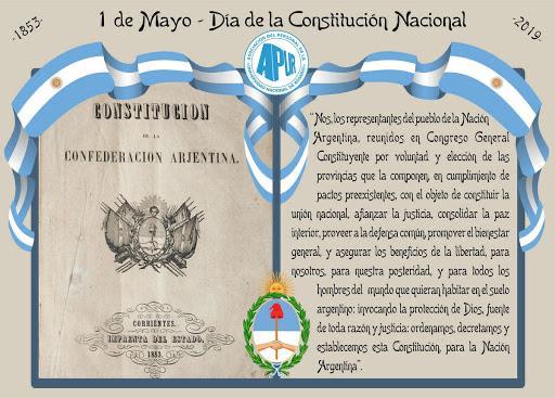 Hoy es el Día de la Constitución Nacional. Quiero recordarlo