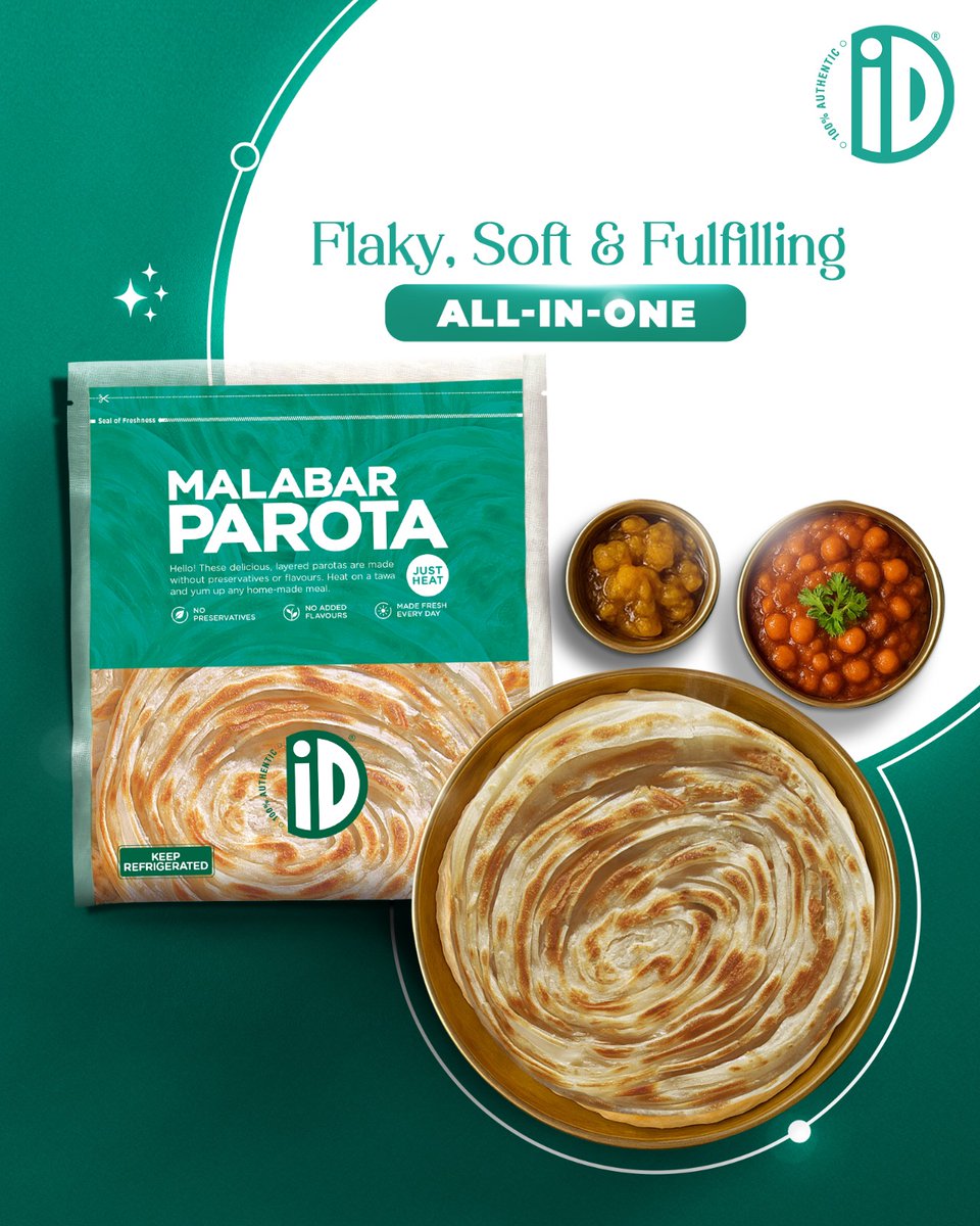 Crispy, flaky, and irresistibly delicious in every bite!
Just Heat. Eat. Repeat.
And it's ready in minutes! 😋
#idfresh #idfreshfood #idmalabarparota
#readyinminutes #heateatrepeat #easymeals