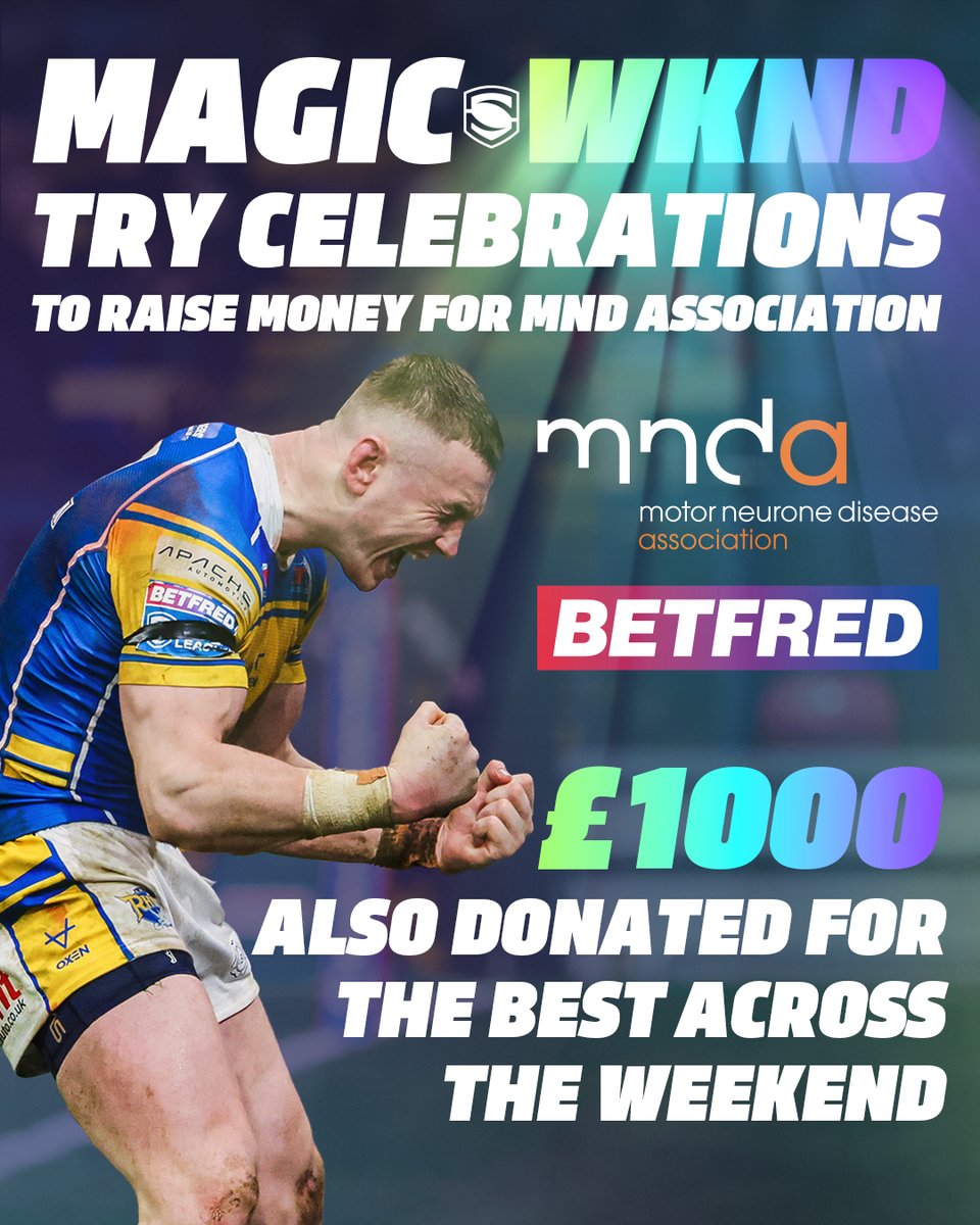 Who will have the best celebrations at #MagicWKND? 🤔

<a href="/Betfred/">Betfred</a> will be donating £180 for every try celebration at St James' Park this weekend 🙌

#SuperLeague