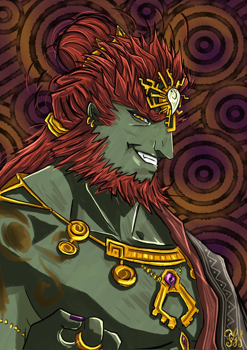#ganondorf The Evil King ❤️‍🔥

Moi: Aah me remettre à dessiner avec YumiHisu c'est tout moi ça ! Une belle obsession j’pourrais pas faire mieux !
*bruits de pas lents et lourds énergie malveillante*
Moi: ...?
*porte qui s'ouvre avec fracas* Hello dear......
#zeldatotk #zeldafanart